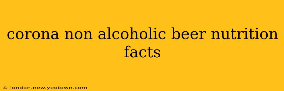 corona non alcoholic beer nutrition facts