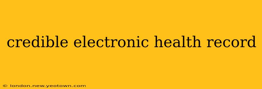 credible electronic health record