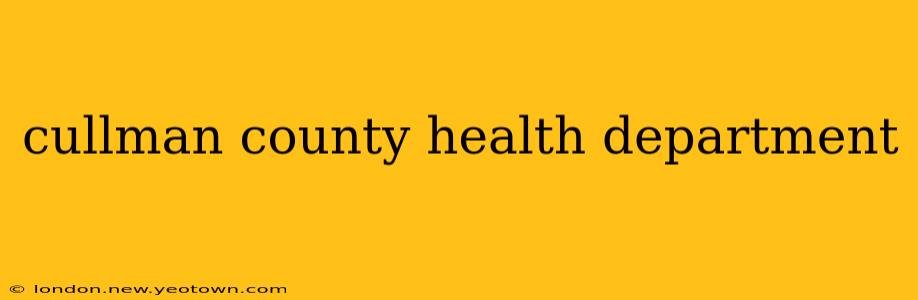 cullman county health department