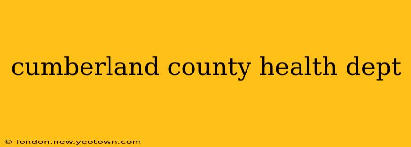 cumberland county health dept