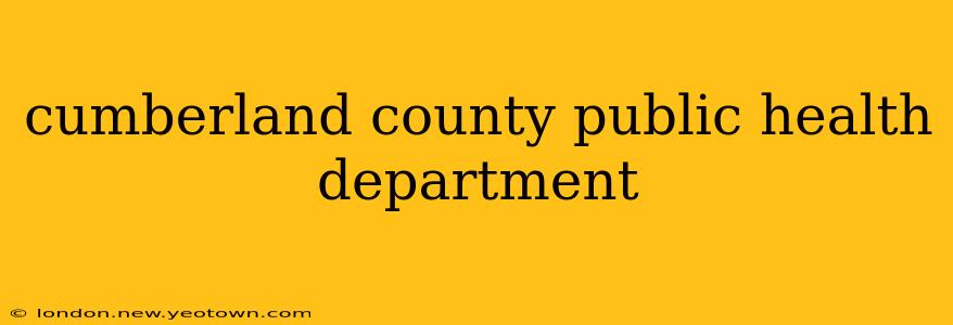 cumberland county public health department