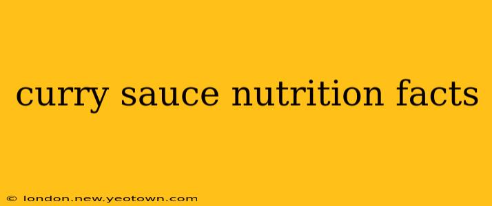 curry sauce nutrition facts