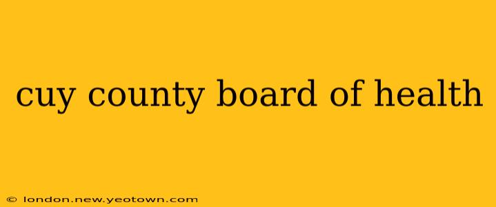 cuy county board of health