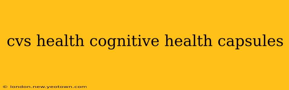 cvs health cognitive health capsules