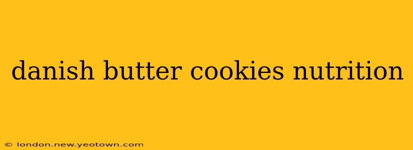 danish butter cookies nutrition