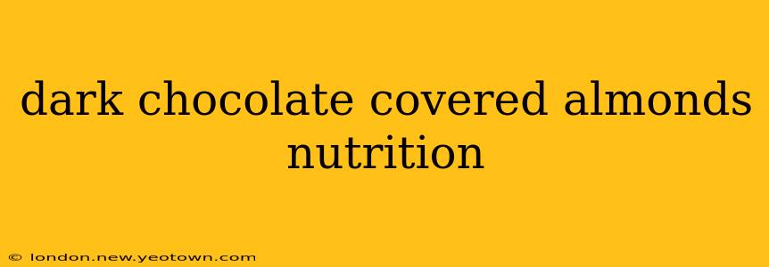 dark chocolate covered almonds nutrition