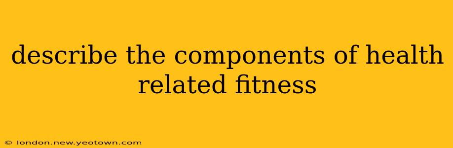describe the components of health related fitness
