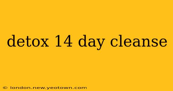 detox 14 day cleanse