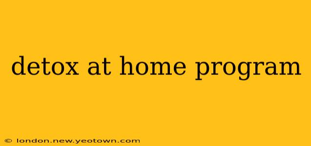 detox at home program