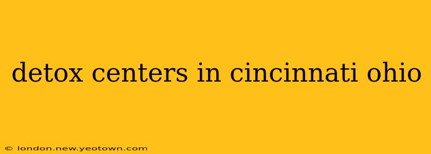 detox centers in cincinnati ohio