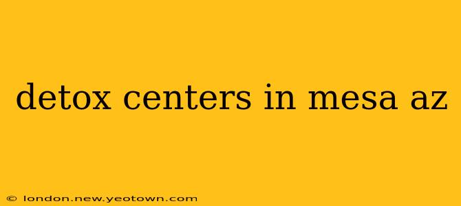 detox centers in mesa az