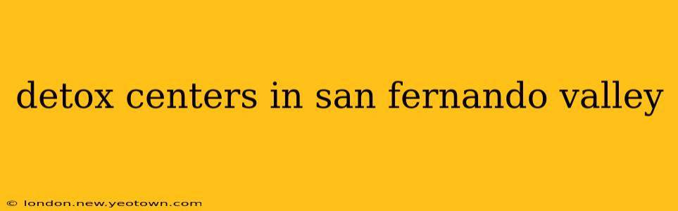 detox centers in san fernando valley
