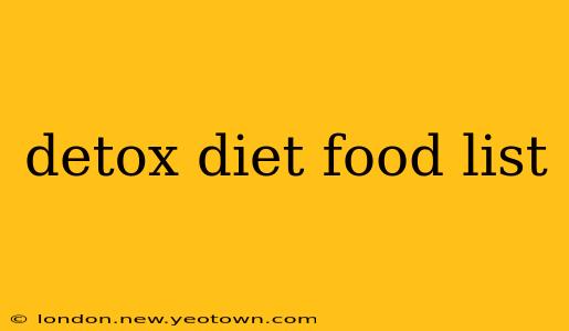detox diet food list