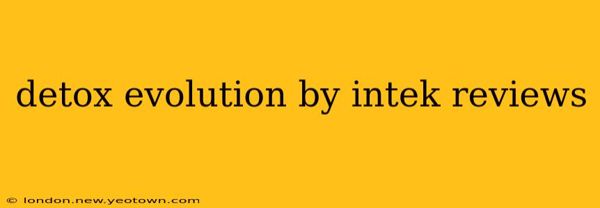 detox evolution by intek reviews