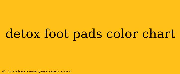 detox foot pads color chart