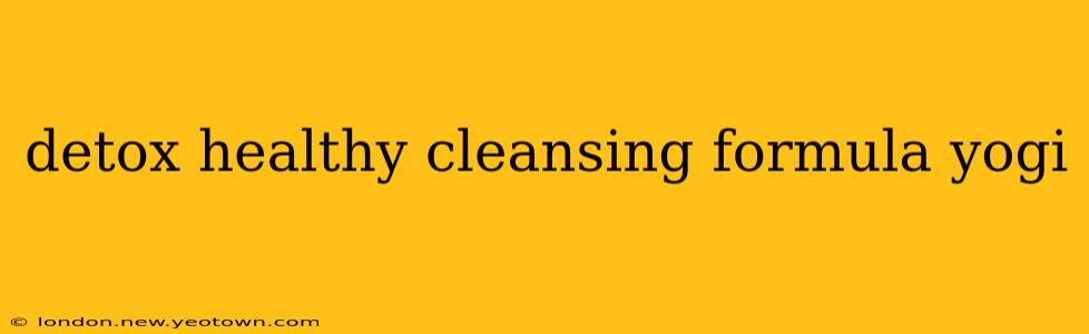 detox healthy cleansing formula yogi