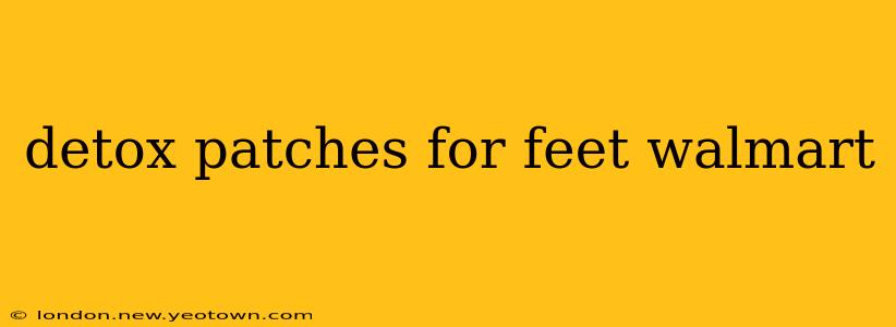 detox patches for feet walmart