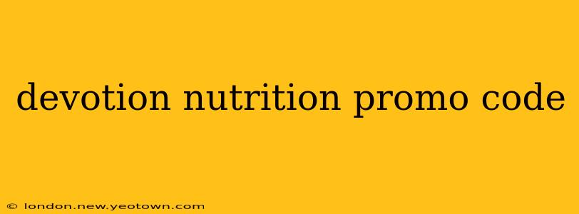 devotion nutrition promo code
