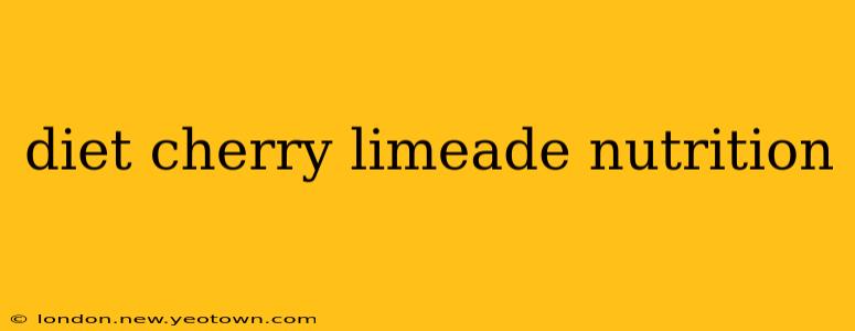 diet cherry limeade nutrition