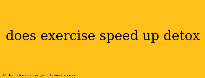 does exercise speed up detox