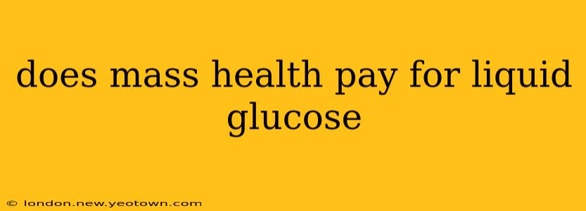 does mass health pay for liquid glucose