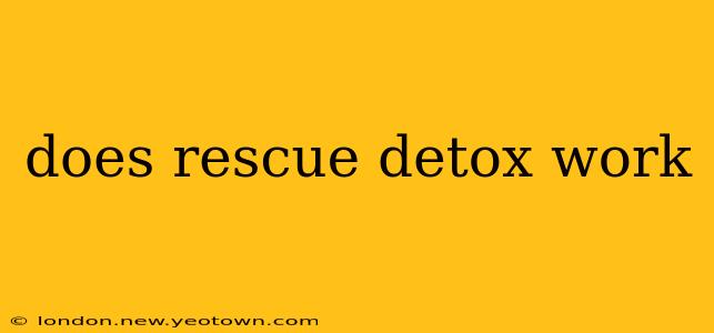 does rescue detox work