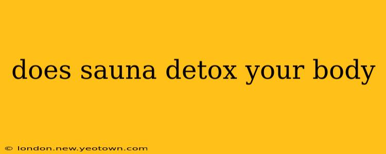 does sauna detox your body