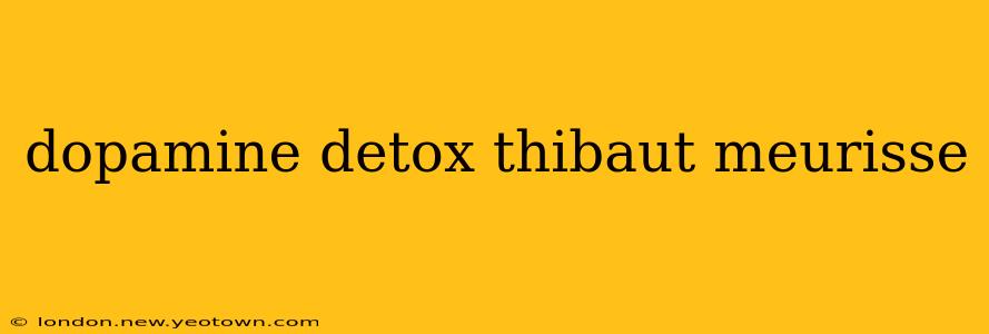 dopamine detox thibaut meurisse