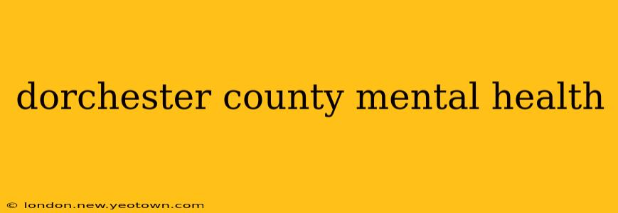 dorchester county mental health