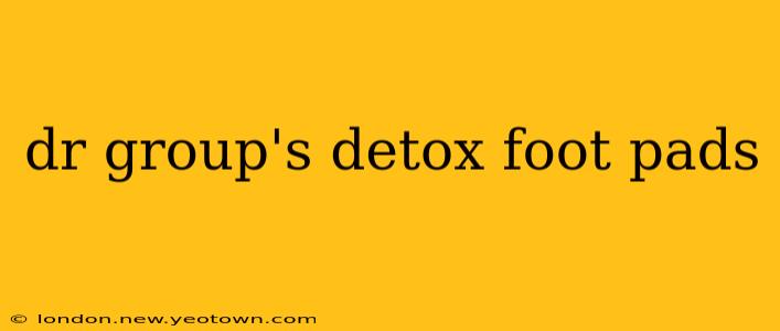 dr group's detox foot pads