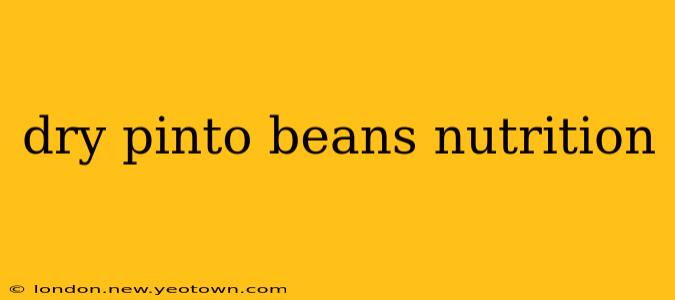 dry pinto beans nutrition
