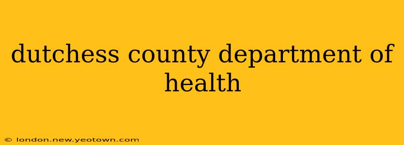 dutchess county department of health