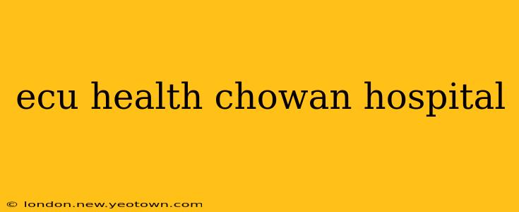 ecu health chowan hospital