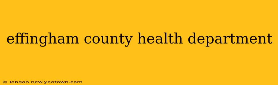 effingham county health department