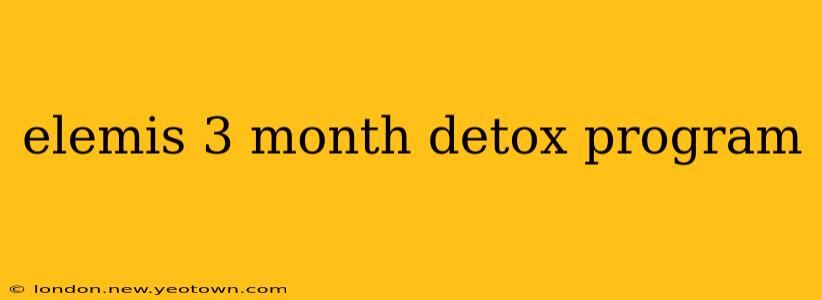 elemis 3 month detox program