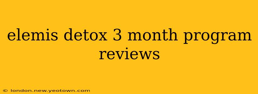 elemis detox 3 month program reviews