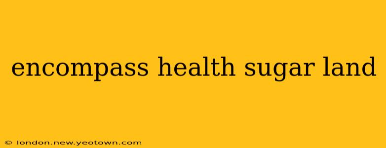 encompass health sugar land