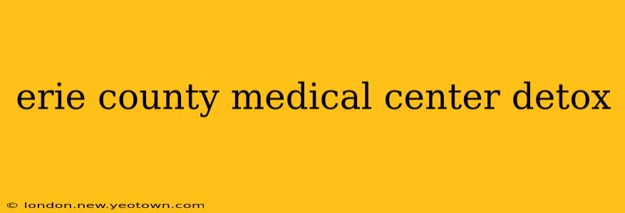erie county medical center detox