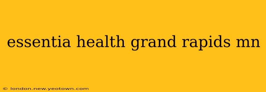 essentia health grand rapids mn