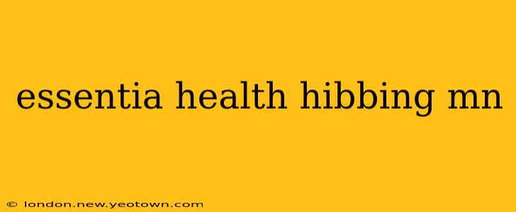 essentia health hibbing mn