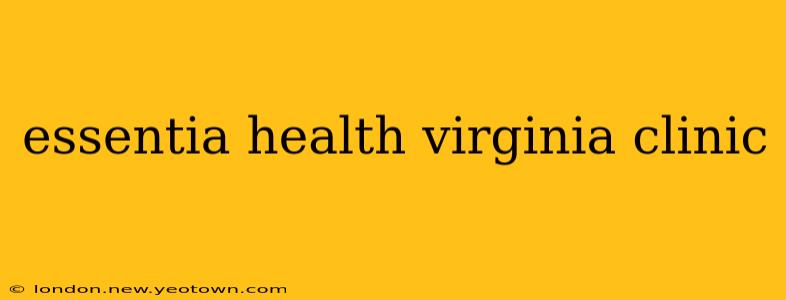 essentia health virginia clinic
