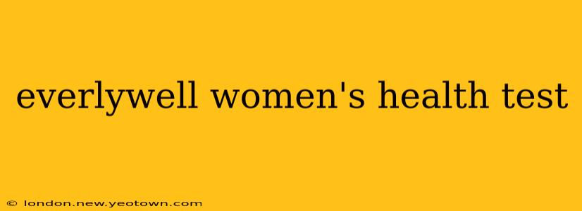 everlywell women's health test