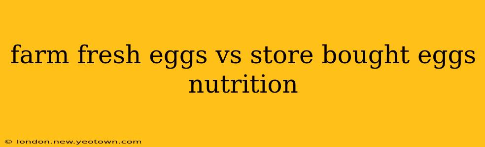 farm fresh eggs vs store bought eggs nutrition