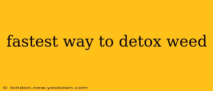 fastest way to detox weed