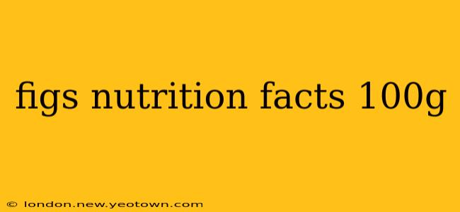 figs nutrition facts 100g