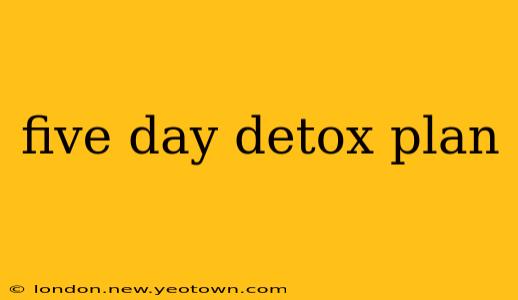 five day detox plan