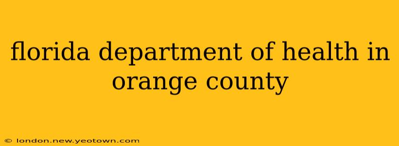 florida department of health in orange county