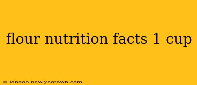 flour nutrition facts 1 cup