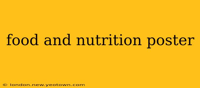 food and nutrition poster