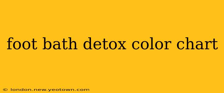 foot bath detox color chart